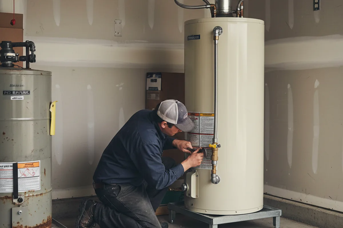 Water heater and shutoff valve replacement in Ebensburg